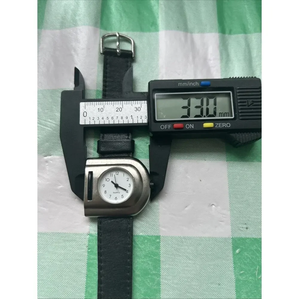 Unique Silver Tone Black Band Women’s Quartz Watch